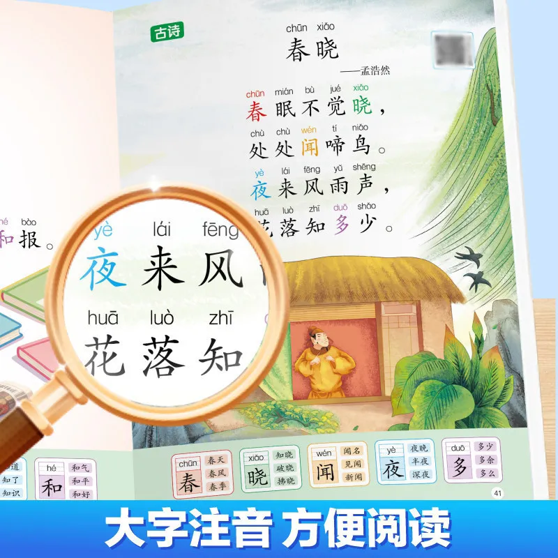 1000 Chinese Characters Reading Book for Kids Fun Daily Morning Recitation Literacy Learning for Preschool To Primary Transition