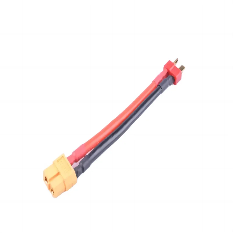 Connettore di conversione spina maschio da 2 pezzi XT60 femmina a T Dean con cavo in silicone da 12 AWG 100mm