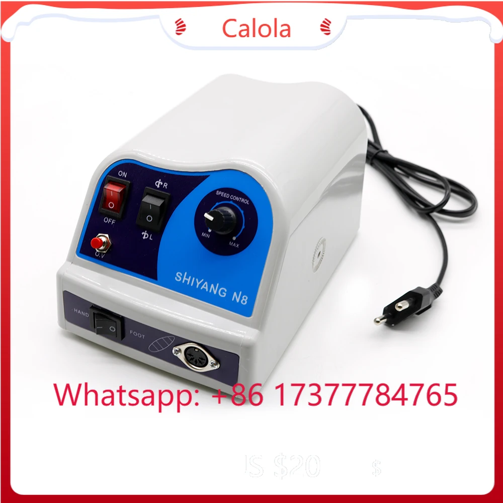 SHIYANG N8 S03 Professional Laboratory Micro Motor, 45000RPM Continuously Variable, Portable Micromotor Machine