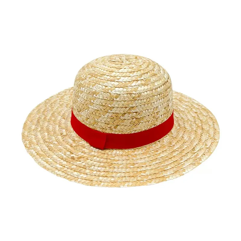 Słomkowy kapelusz luffy\'ego jednoczęściowa czapka dla dorosłych i outdoorowa z daszkiem dla dzieci z Anime kapelusz na plażę Unisex