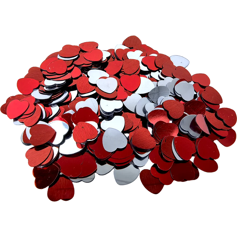 Confeti del Día de San Valentín de 15g/30g/60g, confeti rojo con forma de corazón de amor para fiesta de boda, decoración de mesa, confeti con purpurina para fiesta del Día de San Valentín