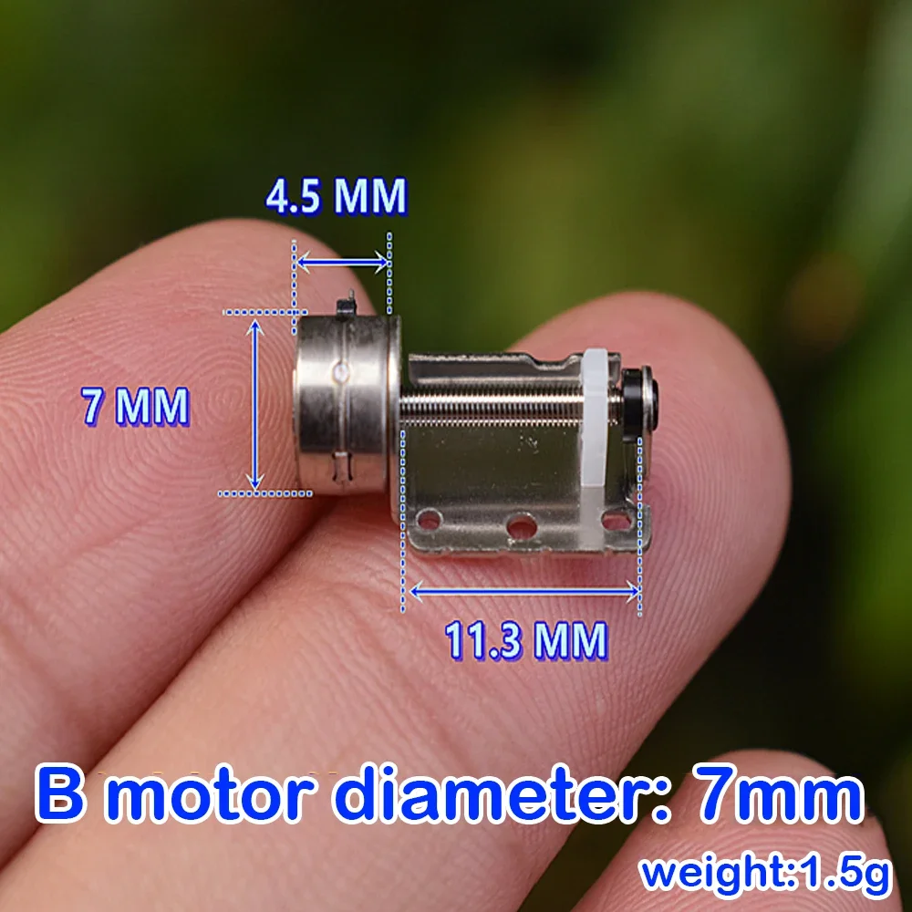 Motor paso a paso Micro DE 2 fases, dispositivo de 4 cables con carrera deslizante de 9mm y 10mm, instrumento óptico de enfoque, Mini Motor paso a