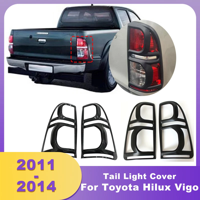 

Chrome ABS Rear Bumper Tail Light Cover TailLamp Lamp Hoods For Toyota Hilux Vigo 2011 2012 2013 2014 Lamp Hoods Car Accessories