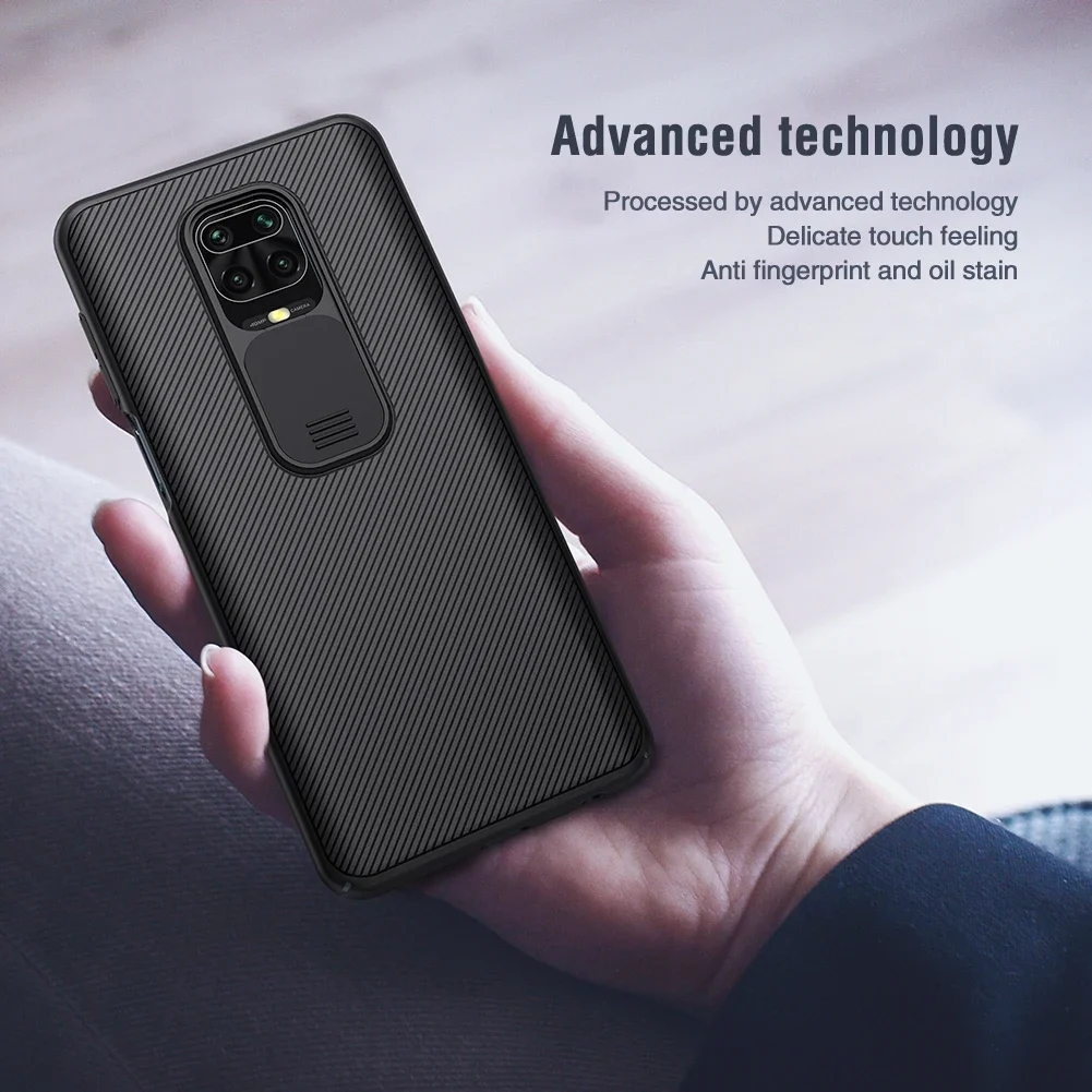 Nillkin for Xiaomi Redmi Note 9s / 9 Pro Case CamShield Camera Protection Slide Privacy Lens Matte Shockproof Back Cover