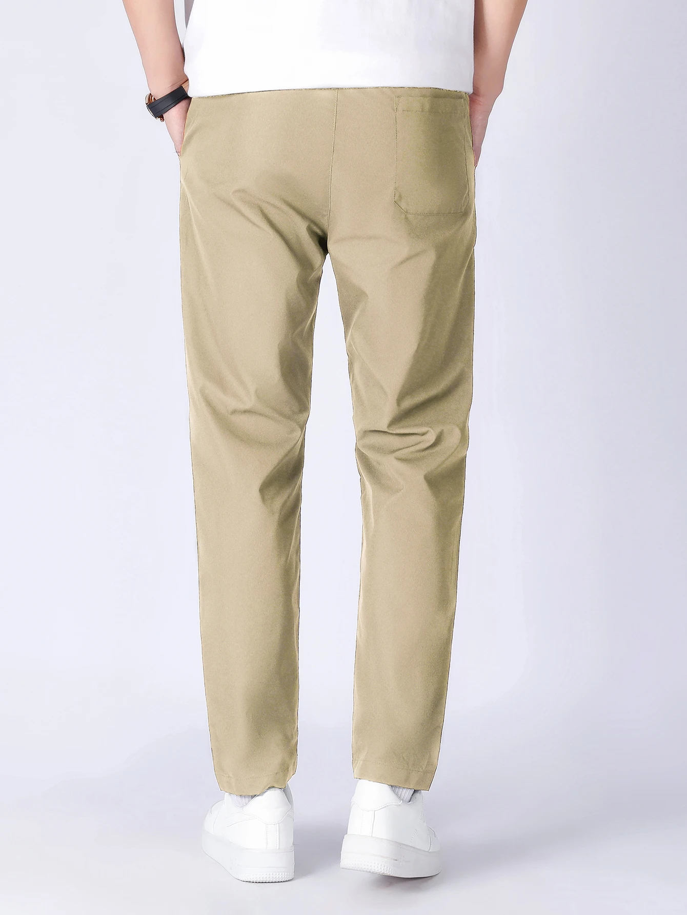 Sports Men\'S Summer Youth Students 2023 New Ice Thin Straight Tube Quick Drying Pants Boy Casual 9-Point Trousers