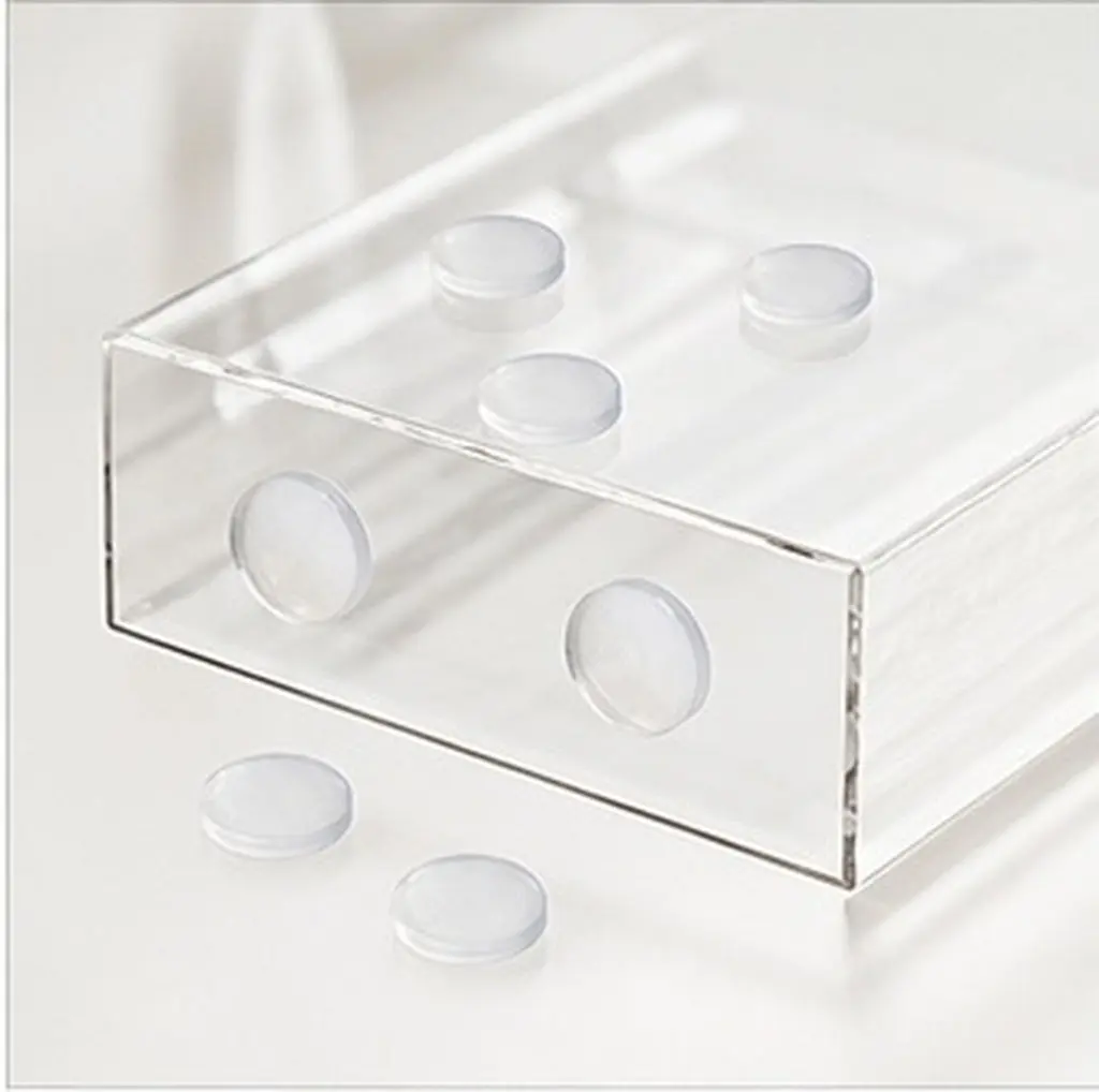 50pcs Transparent Furniture Bumpers & Non-Slip Pads for Glass Tables, Coffee Table Corners, Coasters