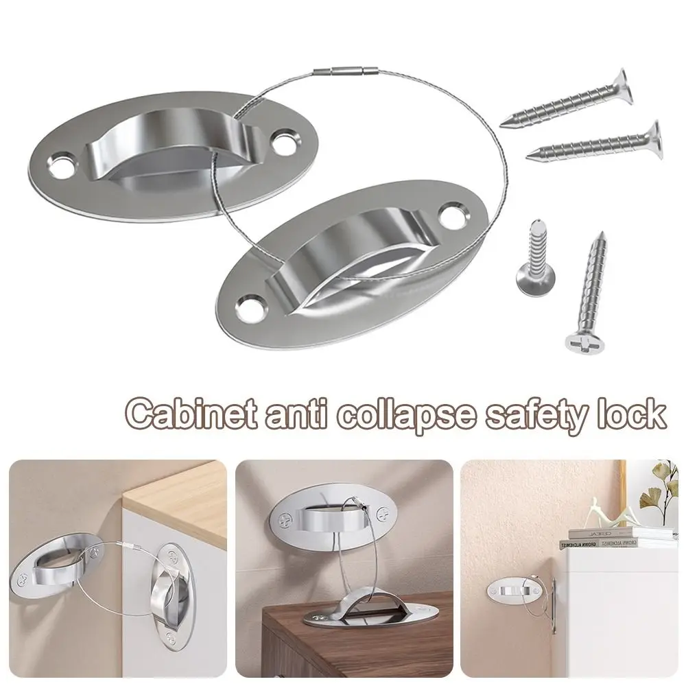 Möbelgurte aus Metall, multifunktionale Hardware, Anti-Spitzen-Möbelanker, Baby-Proofing, Anti-Rückseite