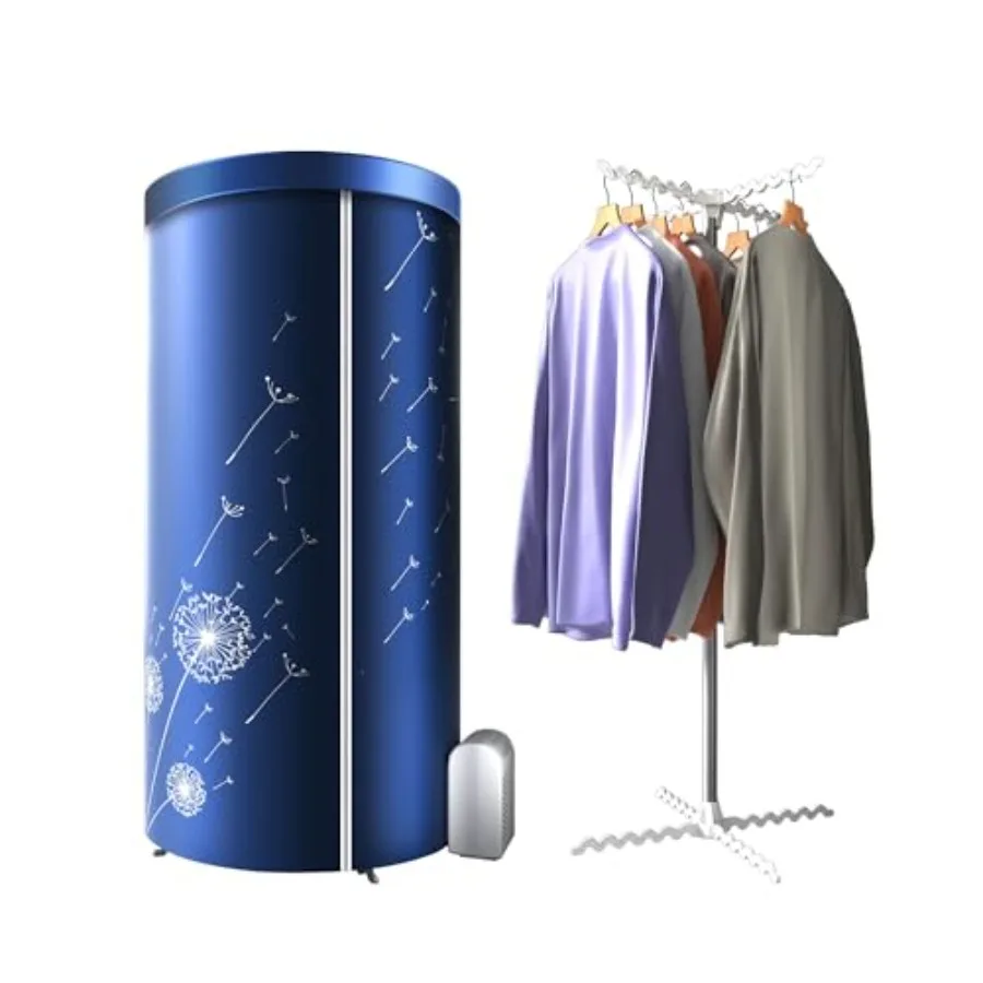 

Portable Dryer 46Inch-1000W Portable Clothes Dryer for Apartments Portable Dryers Machine with Storage Bag Mini Clothes Dryers