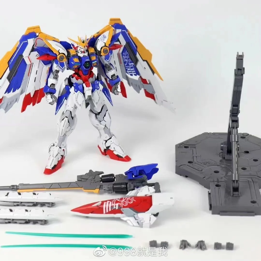 Modelo de traje móvil 8825 MG 1/100 Wing Zero EW versión Anime, Kit de modelos ensamblados, Hobby, figuras de acción, Robots