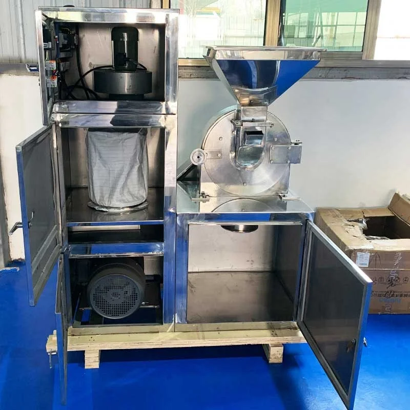 Industrial Commercial Pin Mill Herb Sugar Salt Crusher Powder Chilli Spice Grinder Machine Grind Equipment - view 4