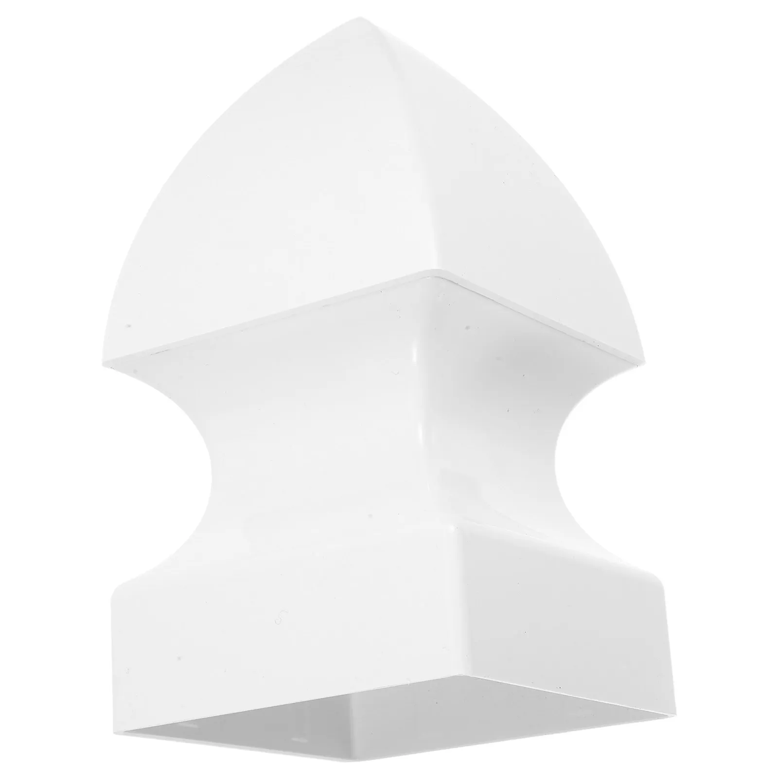 PVC Column Cover Square Post Cap Decorative Retro Finish Fade Rust Warp Break Resistant for Outdoor Indoor Fence Railing