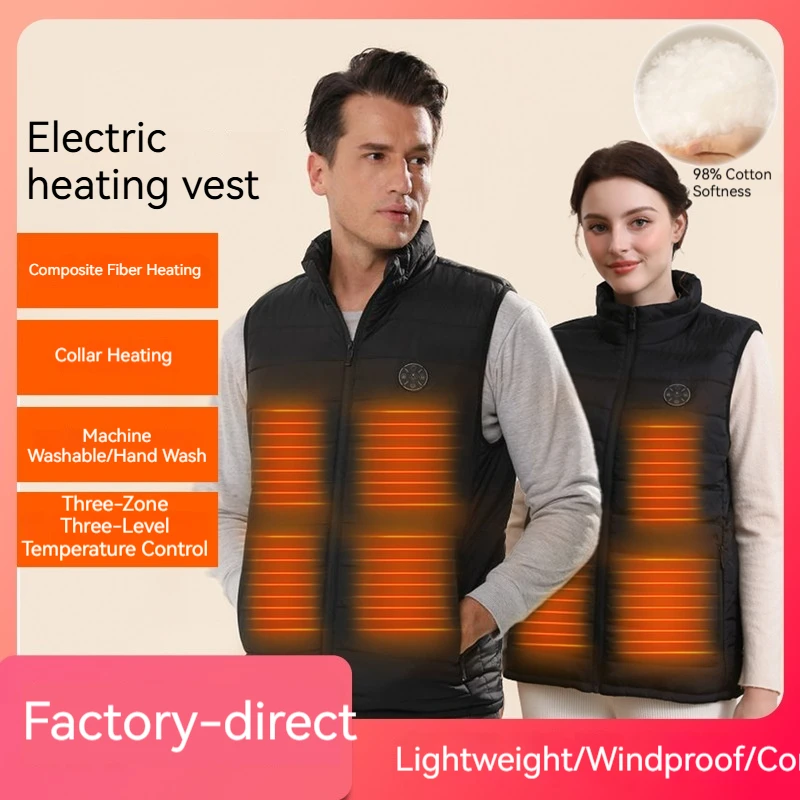 Cross-border, Men's and Women's Nine-zone Constant Temperature Heating Vest