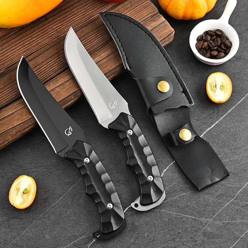 Wild portable meat-eating knife camping style outdoor knife straight knife portable mini knife