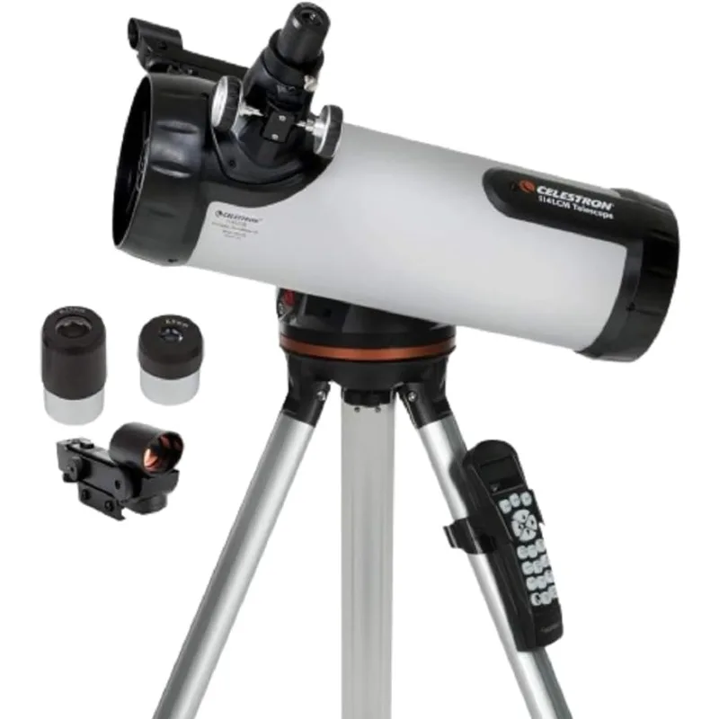 31150 LCM 114 Series Computerised Newtonian Reflector Telescope, Silver