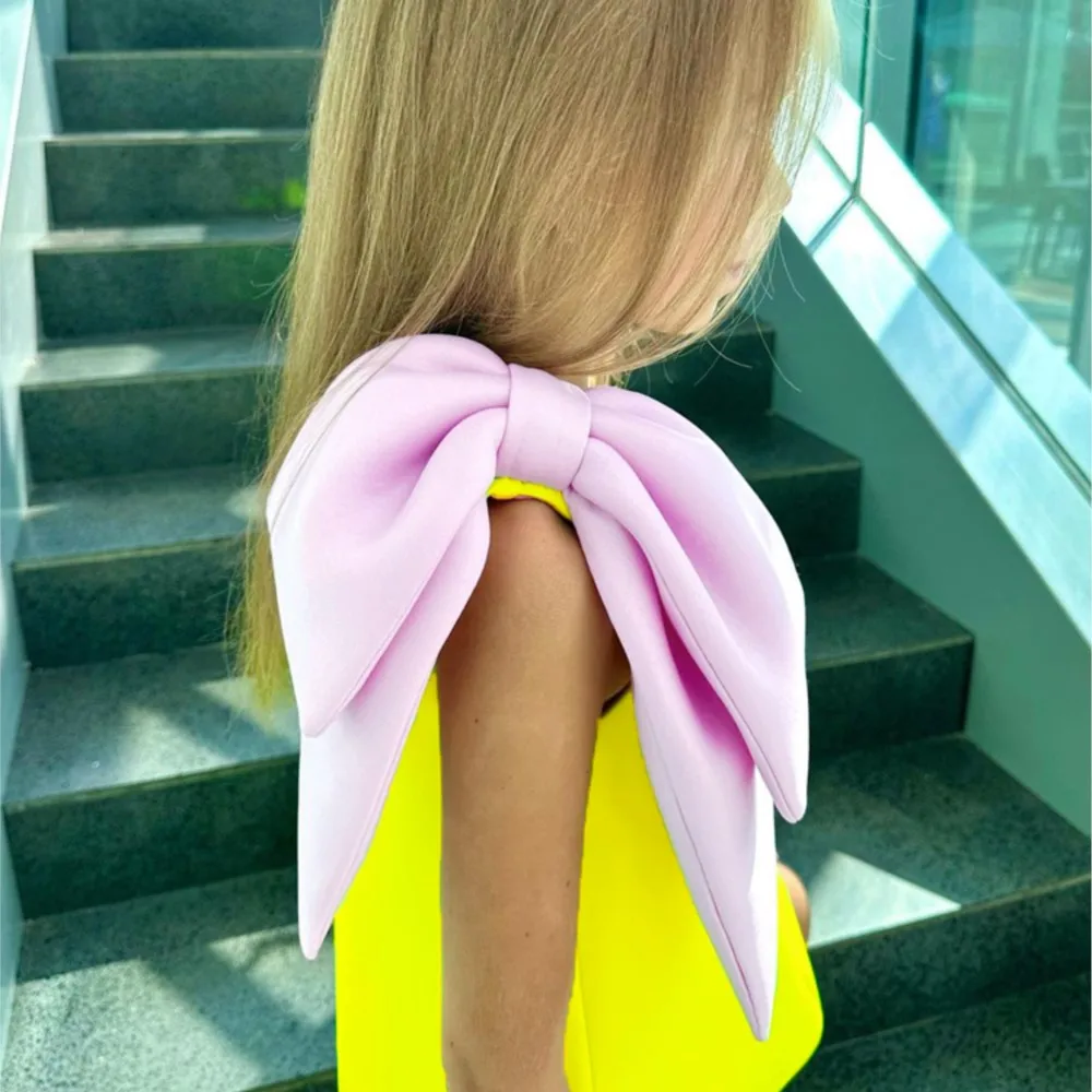 2024 New Girls party dress Bow Princess EidalFitr New In Dress Sleeveless Holiday Children Clothing  Party Costume Girls Clothes