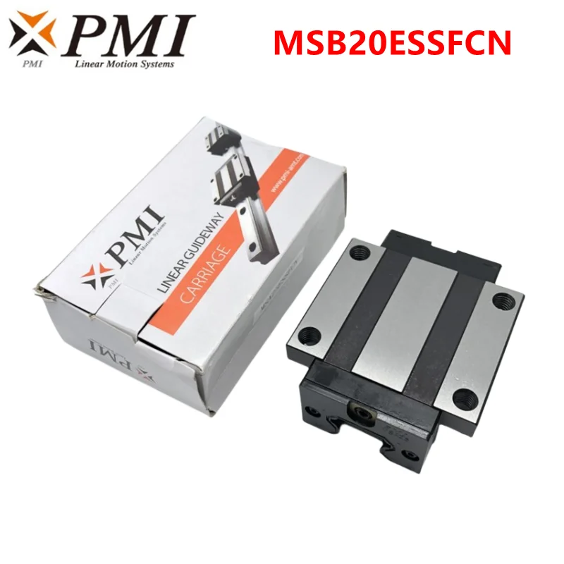 

6pcs Taiwan PMI block MSB20E MSB20ESSFCN linear guide slider carriage bearing MSB20E-N for CNC router parts