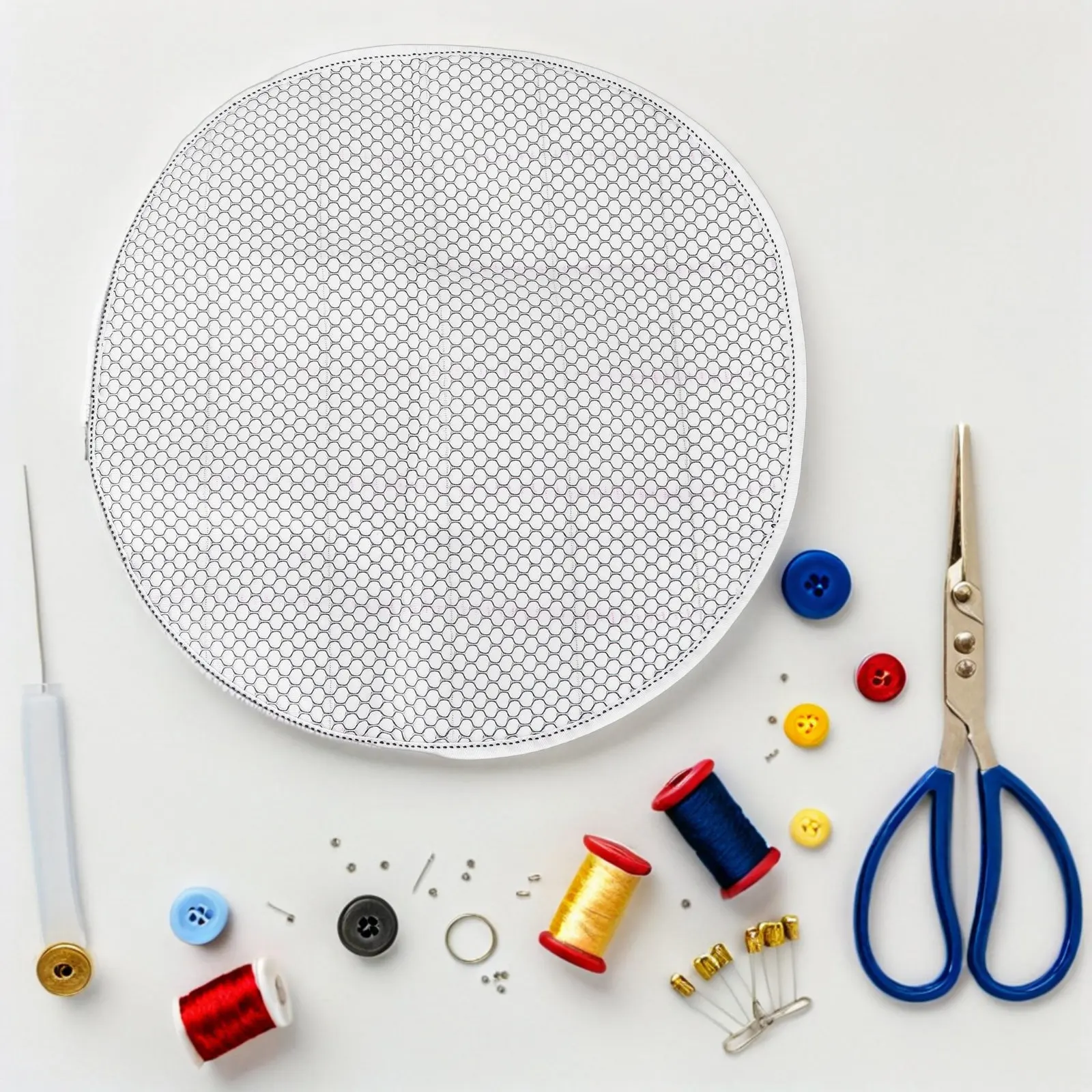 Latch Hook Rug Kit 11x11 Inch DIY Carpet Making Set with Canvas Mesh Fabric for Tapestry Embroidery Craft