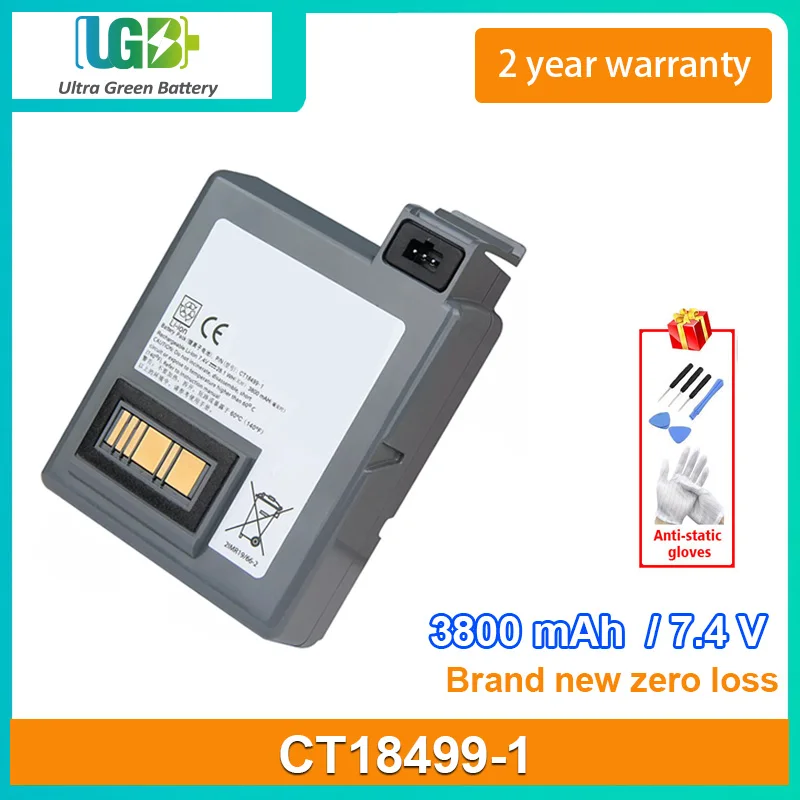 

UGB New CT18499-1 battery For Zebra P4T CT18499-1 Battery 3800mAh 7.4V