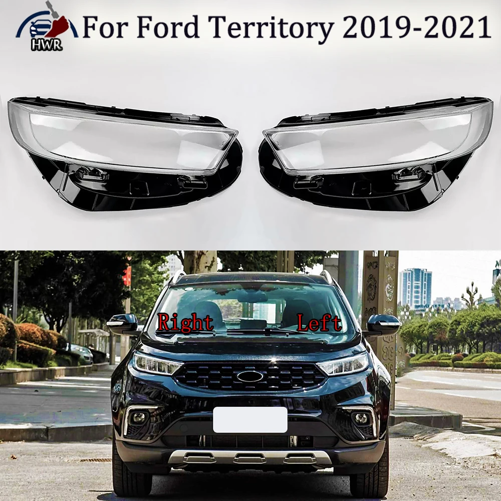 

Front Headlamp Cover Transparent Lampshades Lamp Shell Masks Headlight Shade Lens Plexiglass For Ford Territory 2019 2020 2021