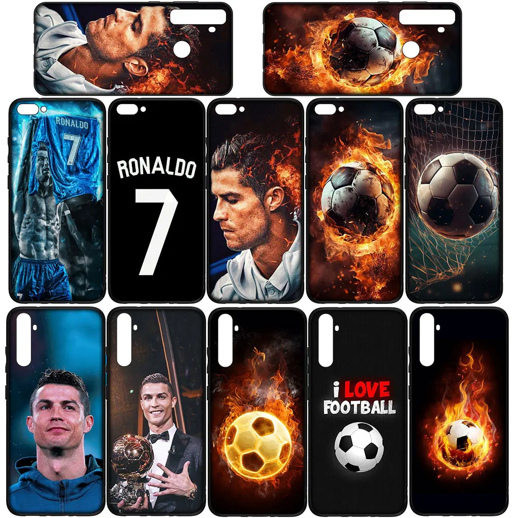 Football No 7 Soccer Number No7 Cover Case for Huawei P30 P20 P10 Y6 Y7 Y9 Prime Mate 10 20 Pro Lite Y9A Y8S P Smart 2019 Casing