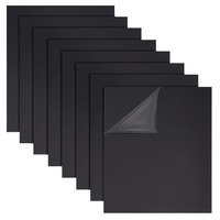 8 Sheets Black ABS Plastic Sheet 8x10 Inch ABS Plastic Plates for Architectural Models Sand Table Building Model Material