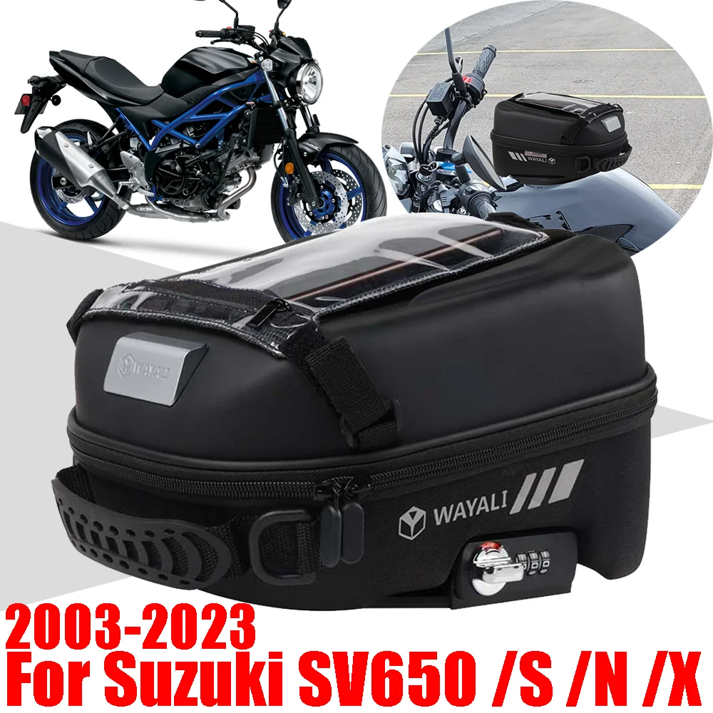 

For SUZUKI SV650 SV 650 S N X 650S 650N 650X SV650N SV650X SV650S Accessories Tank Bag Luggage Tanklock Storage Bags Phone Bag