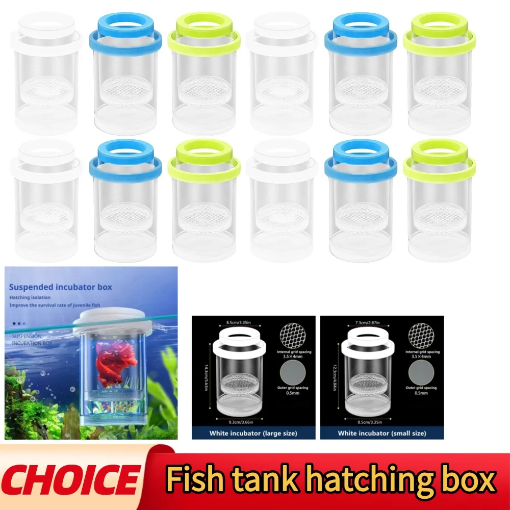 Schwimmende Fischzucht-Isolationsbox Aquarium-Brutkasten Kleiner Fisch-Geburtsraum Inkubator Fischzucht-Isolationsbox