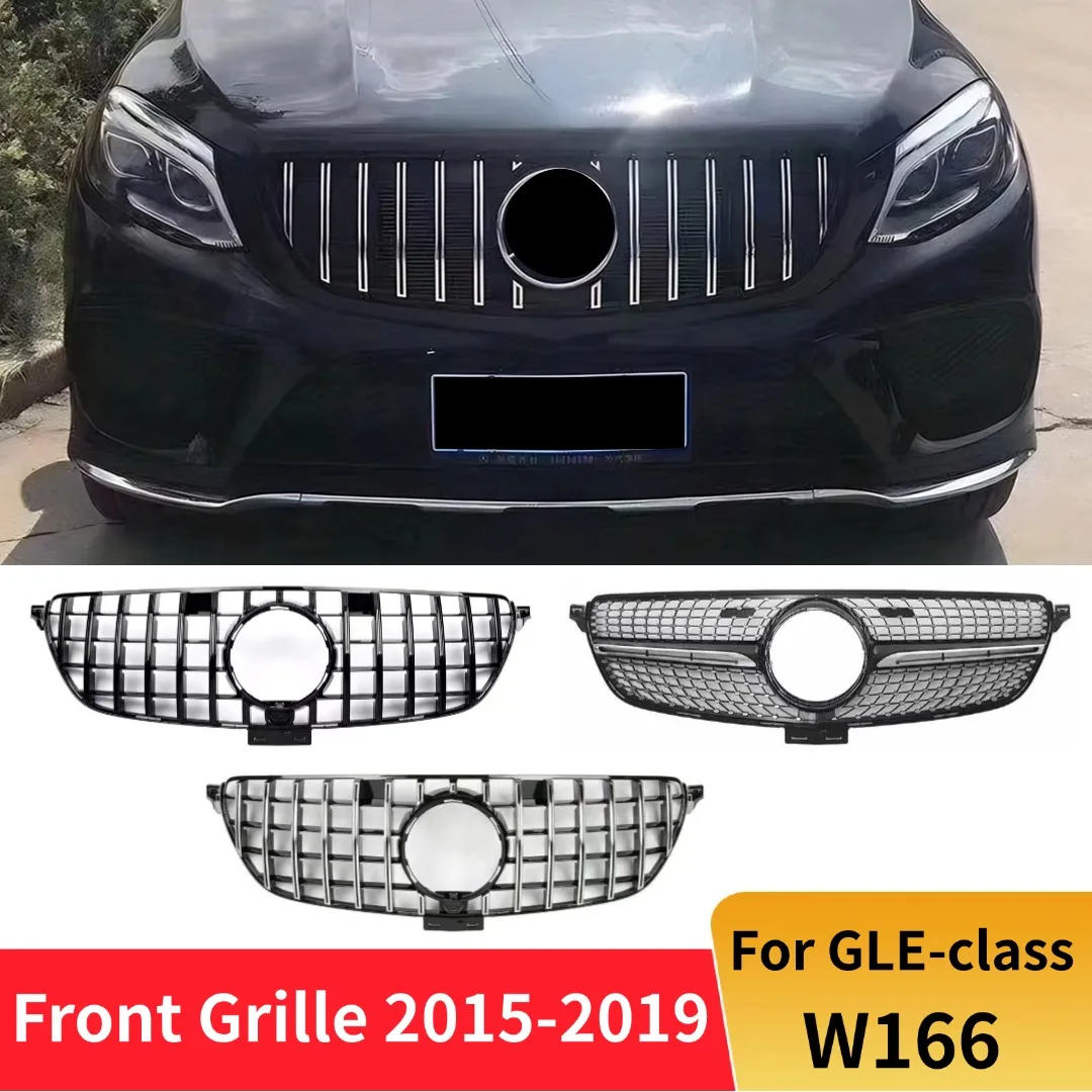 

Front Grille Grill Tuning Accessories For Mercedes Benz GLE W166 2015-19 GLE300 GLE320 GLE350 GLE400 GLE500 GT Diamond Style