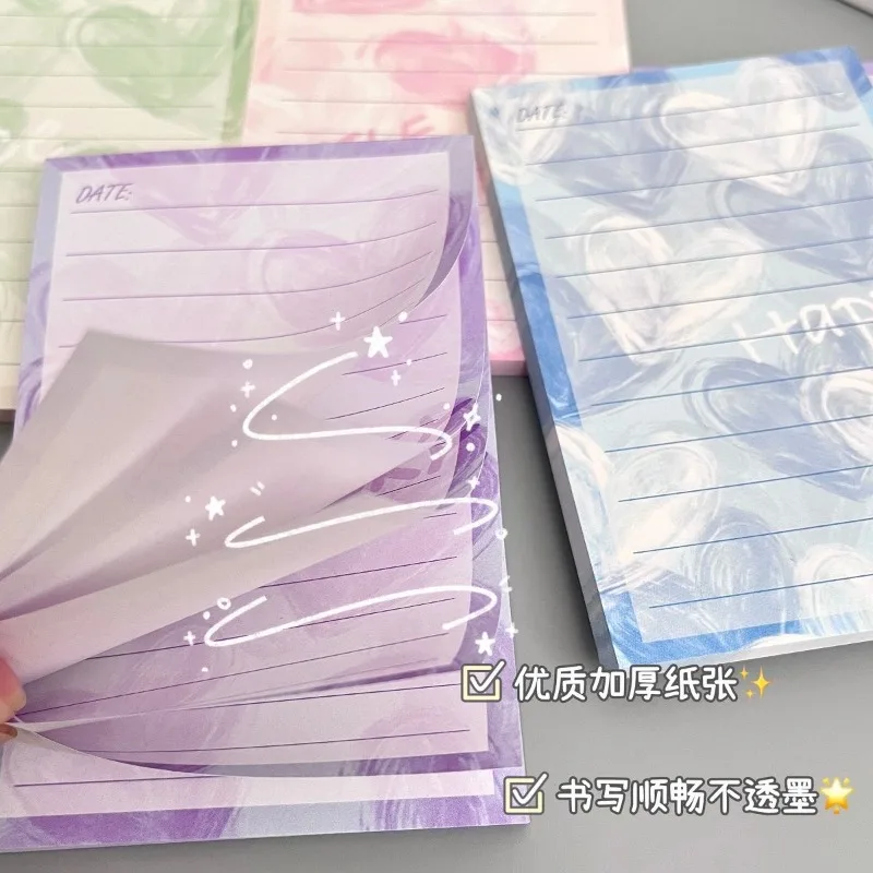 Buku Catatan A7 Gradual Change Love Original Baru, Berkualitas Tinggi, Dapat Disobek, Perekat, Portabel, untuk Pelajar