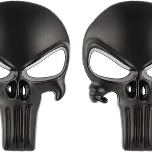 Etiqueta de metal crânio para rifle airsoft, acessórios de caça, novo, 30x20mm, para ar15, ar10, ak47, m4, m16, 1911, usp, m92, glock, g17, 19 8 principais vendas adesivos de armas - №4