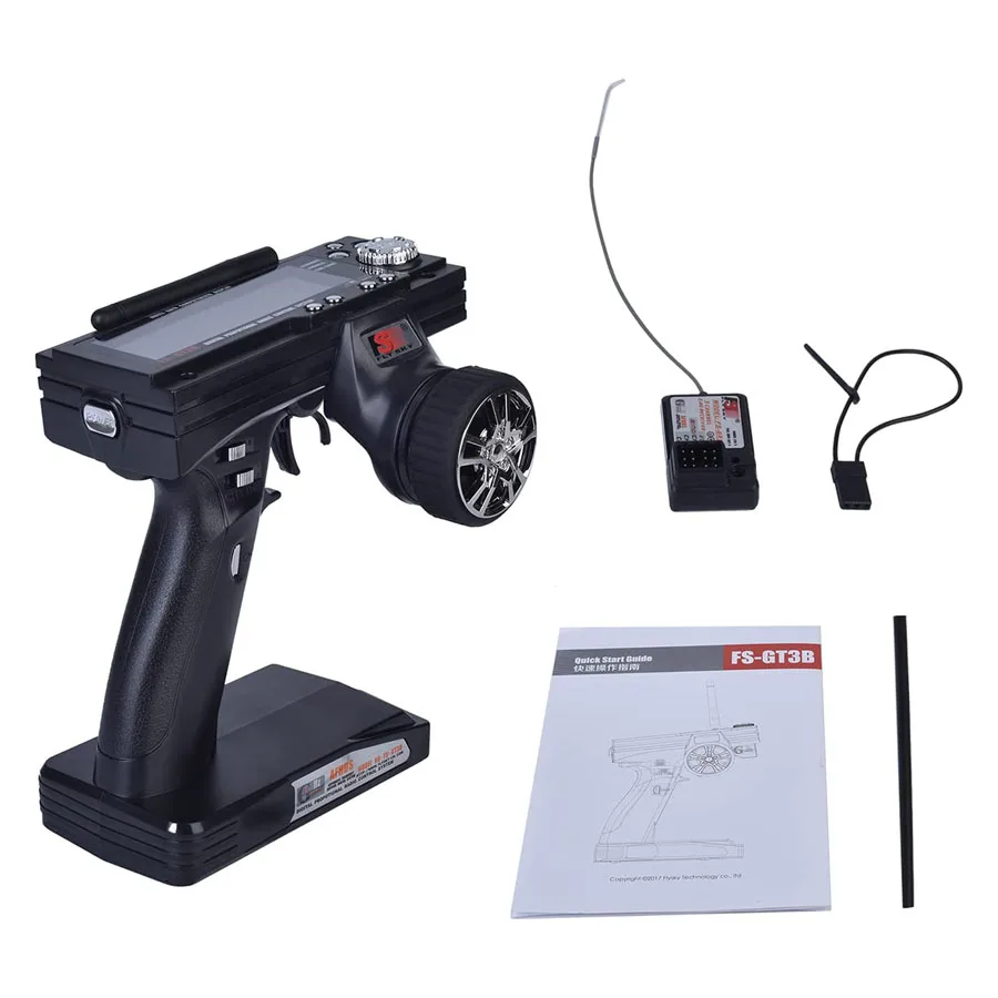 

Радиоуправляемый передатчик-приемник OGRC FLYSKY FS-GT3B 2.4G 3CH с ЖК-дисплеем для радиоуправляемых лодок и автомобилей