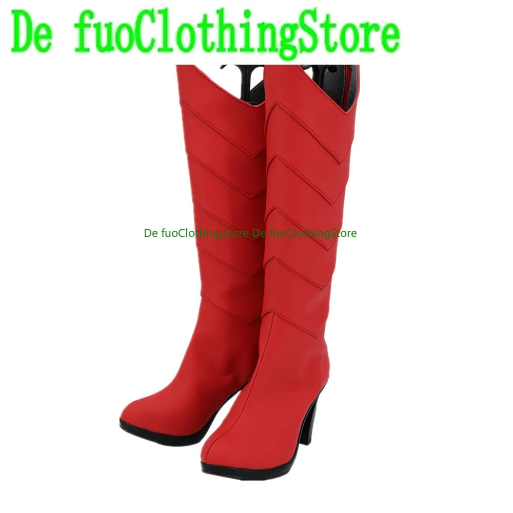 DefuoClothing I Got Reincarnated As A Slime Milim Nava Cosplay Anime Game Role-playing Halloween Party Props Shoes Boots