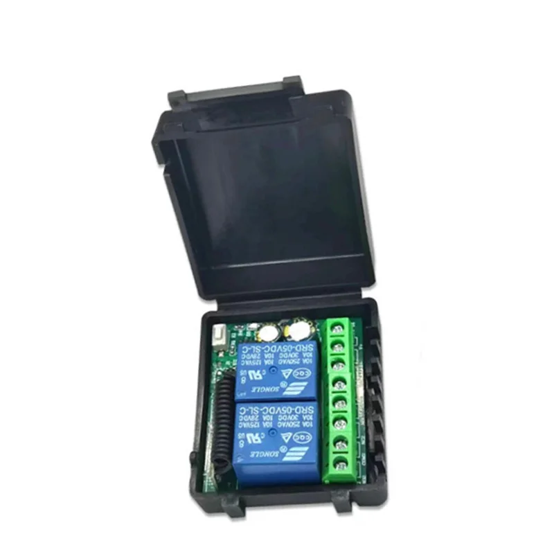 433MHz rf Wireless Remote Control Switch DC6V 12V 24V 30V 2CH Relay Receiver for universal Garage Door Light LED Fanner Motor