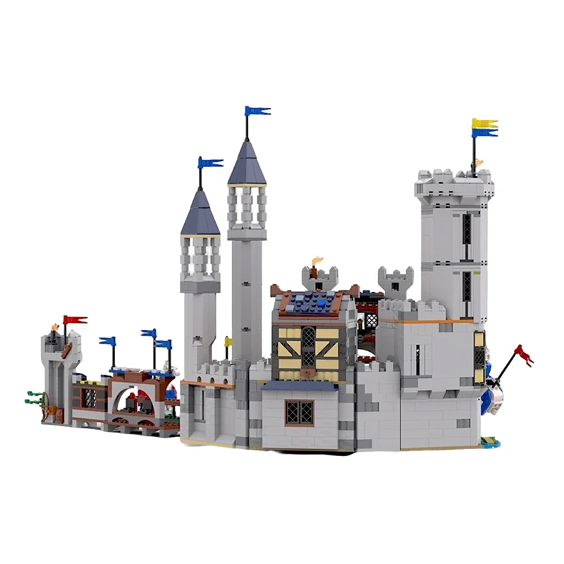 2037pcs MOC Castle Larger Medieval Horse Knight Model Building Blocks Christmas Gifts Toy Architecture DIY Creative Idea