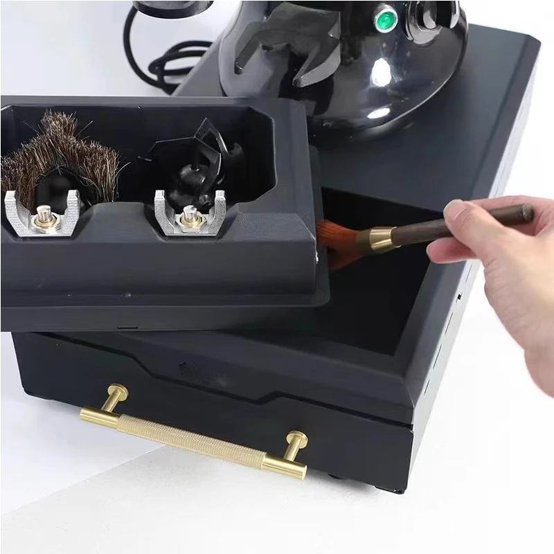 Limpiador portafiltro electrónico de alta calidad, nuevo tipo cajonera, mango de máquina de café eléctrica, limpiador de posos de tazón de polvo