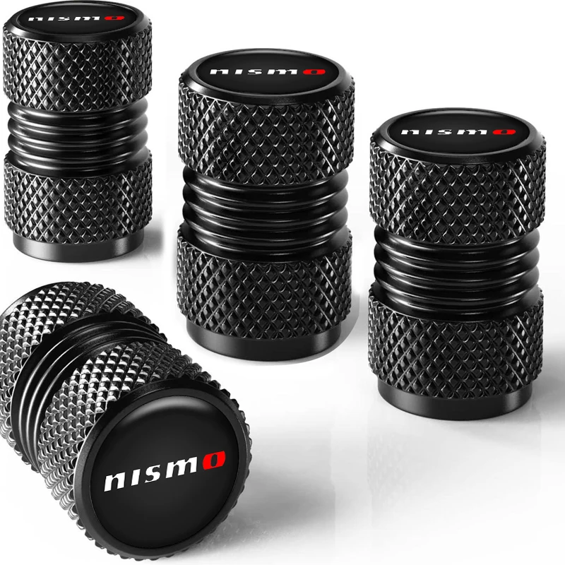 

For Nissan Nismo GTR X-trail Qashqai Tiida Juke Sentra 400Z Ariya 5Pcs 3D Styling Car Wheel Tire Valve Caps Stem Cap Accessories