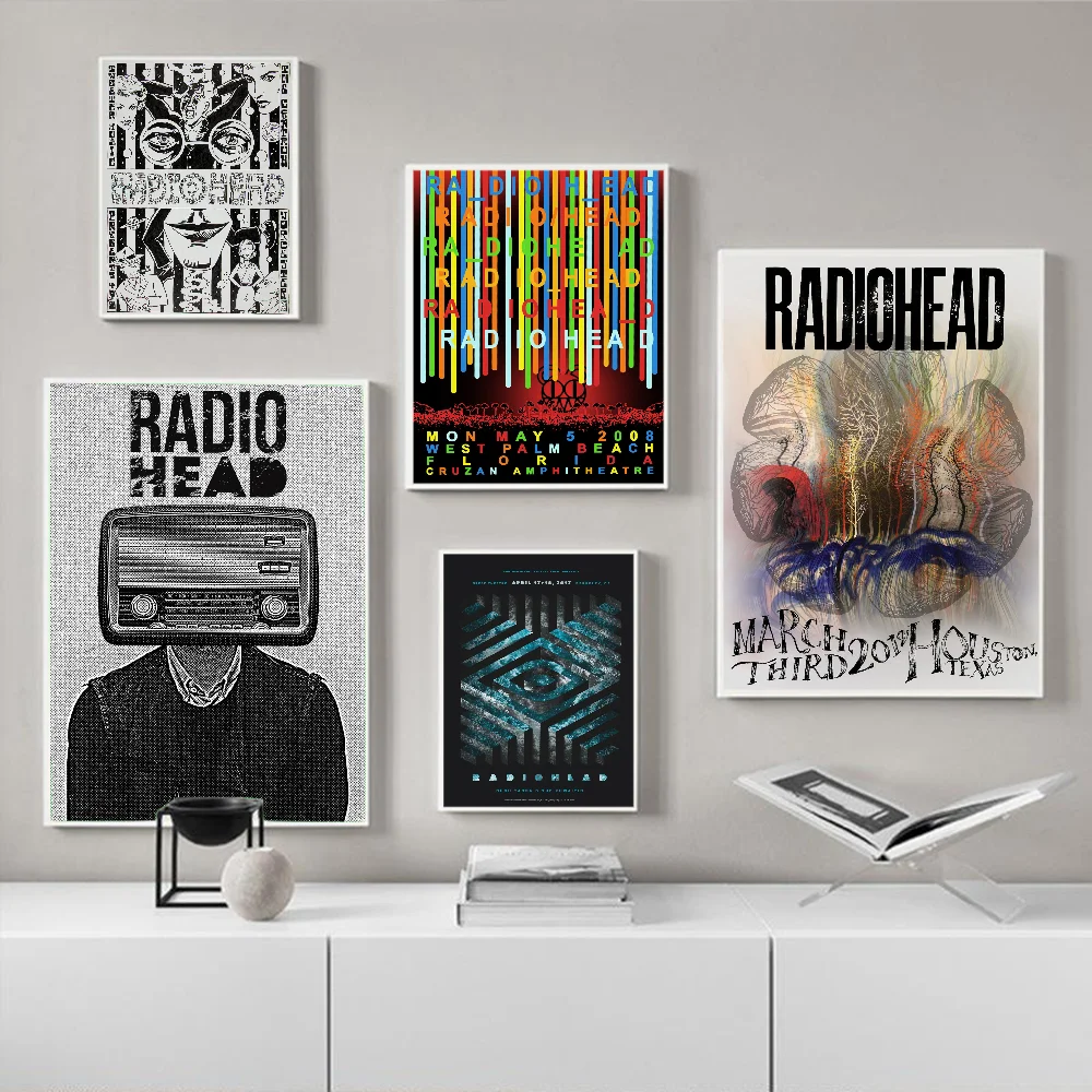 Radiohead Rock Band Music Art Good Quality Prints And Posters HD Quality Poster Wall Art Painting Study Home Decor