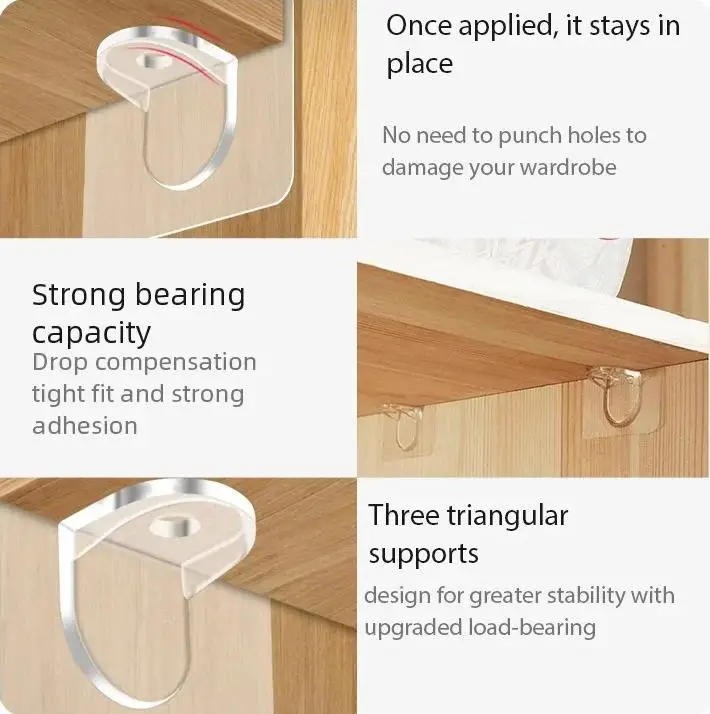 البلاستيك خزانة مقسم بين قوسين غير وسم لزجة المطبخ خزانة مقسم بين قوسين مكافحة الجانب زلة طبقة دعم بين قوسين