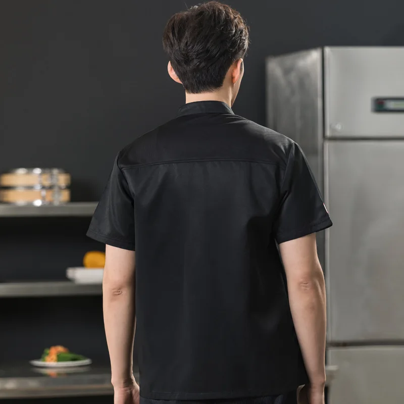 Sommer beide Geschlechter Koch Jacke Restaurant Küche Koch Shirt Catering Hotel Kochen Uniform Coffee Shop Bäckerei Arbeits kleidung