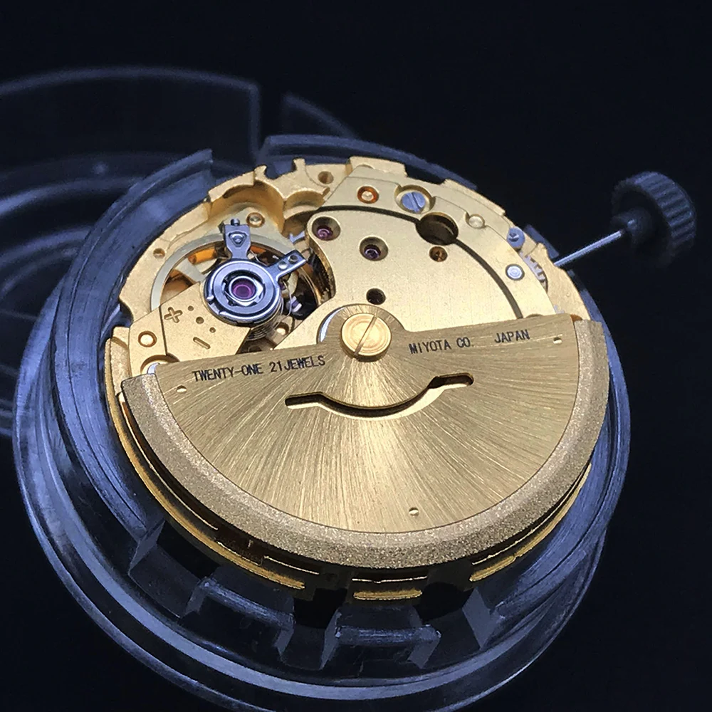 Japan Miyota 8215 Golden Automatic Mechanical Movement Modification Replacement Mechanism 21 Jewels 821A 8200