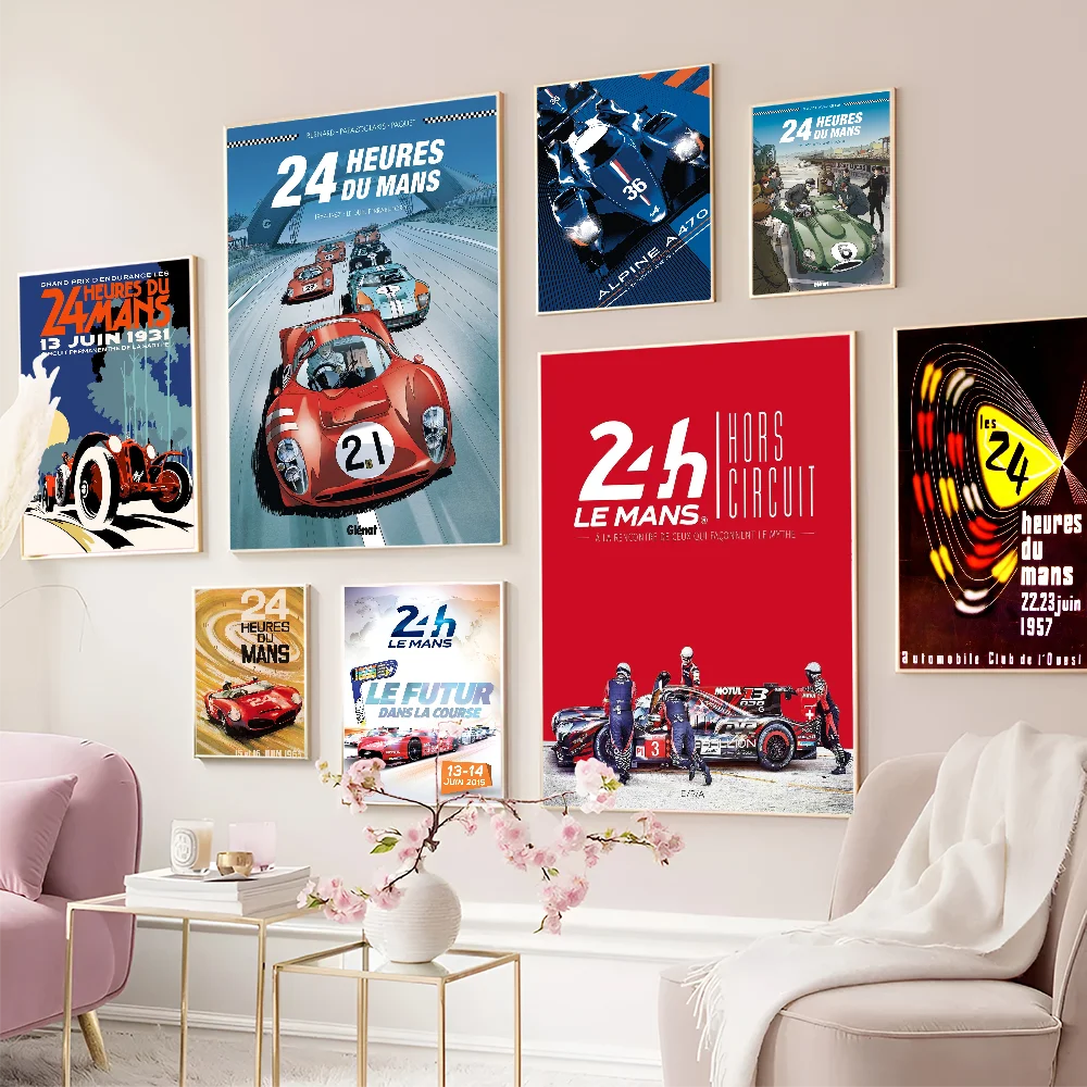 F-F1 F-Formula G-Grand T-Track E-Edition R-Race C-Car Anime Posters Sticky HD Quality Wall Art Posters For Home Room Wall Decor