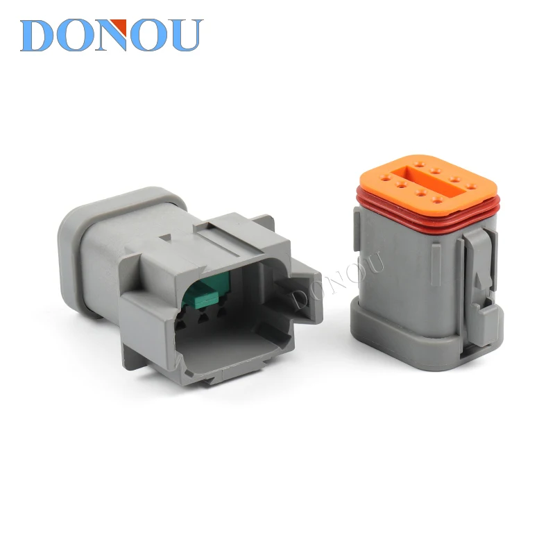 DT06-8S-C017 Automotive 8-hole waterproof connector male and female wiring harness plug with rear cover DT04-8P-C017