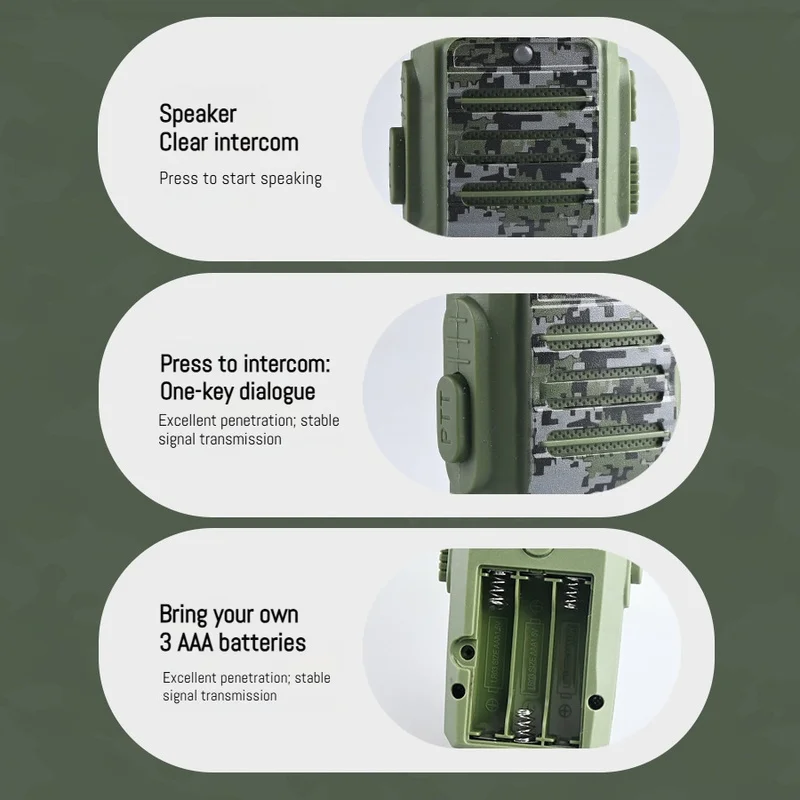 Kids Wireless Walkie Talkie Outdoor Long Range Clear Sound Portable Mini Intercom Two Way Radio Communication Toy Gift