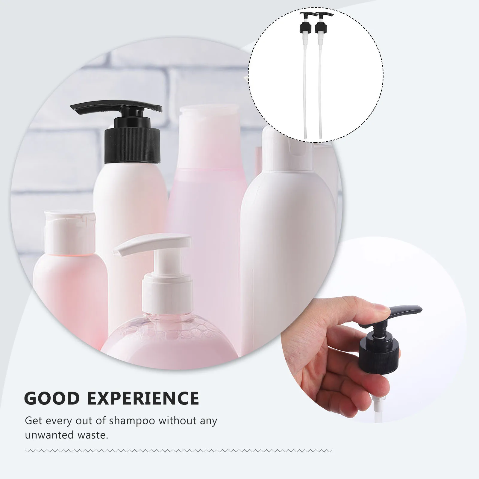 

10Pcs Pump Head Spray for Lotion Dispenser Replacement Plastic Bottle Pump Nozzle High Viscosity Shampoo Soap Dispensing