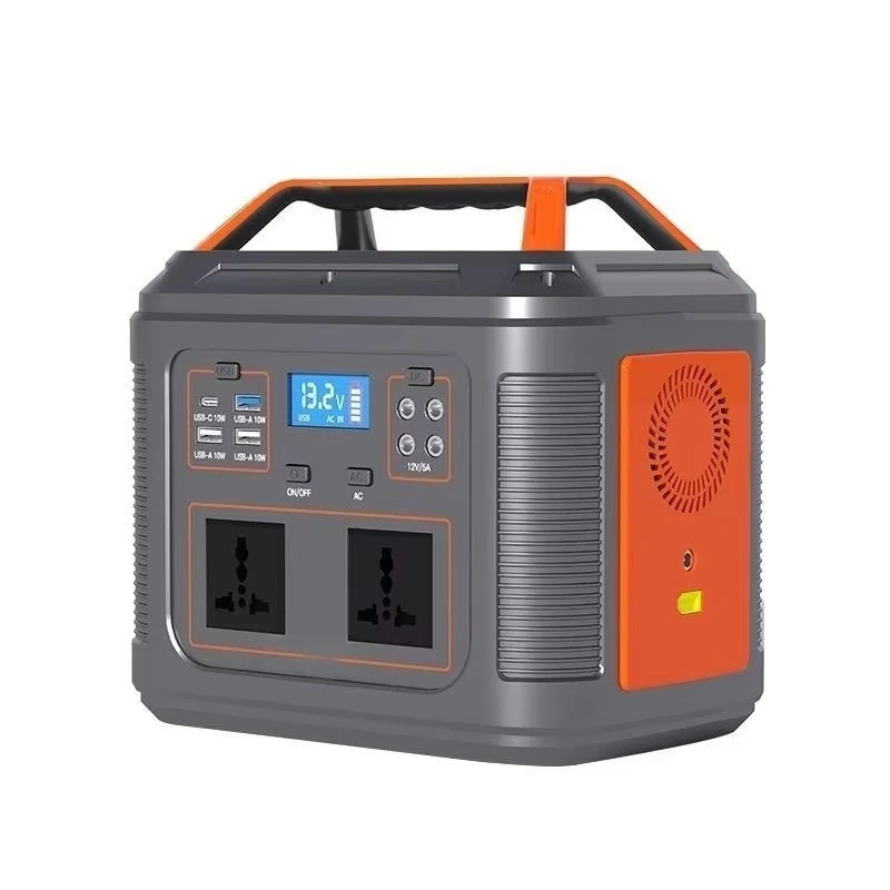 

Portable camping power station with solar panels and car power portable battery generator outdoor power station