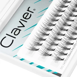 Clavier-pestañas postizas naturales, extensiones de pestañas individuales, maquillaje profesional, 10D