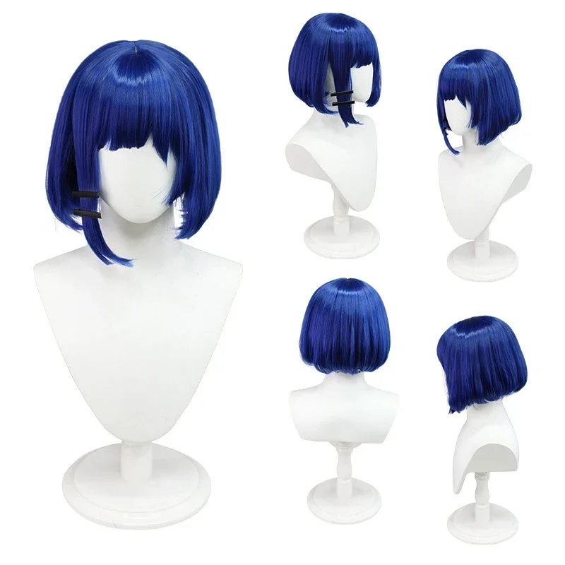 HN8 Yamada Ryo Costume Anime Bocchi The Rock Cosplay Skirts Shirt Blue Wig Full Sets For Women Girl Party Carnival Halloween8…Gf