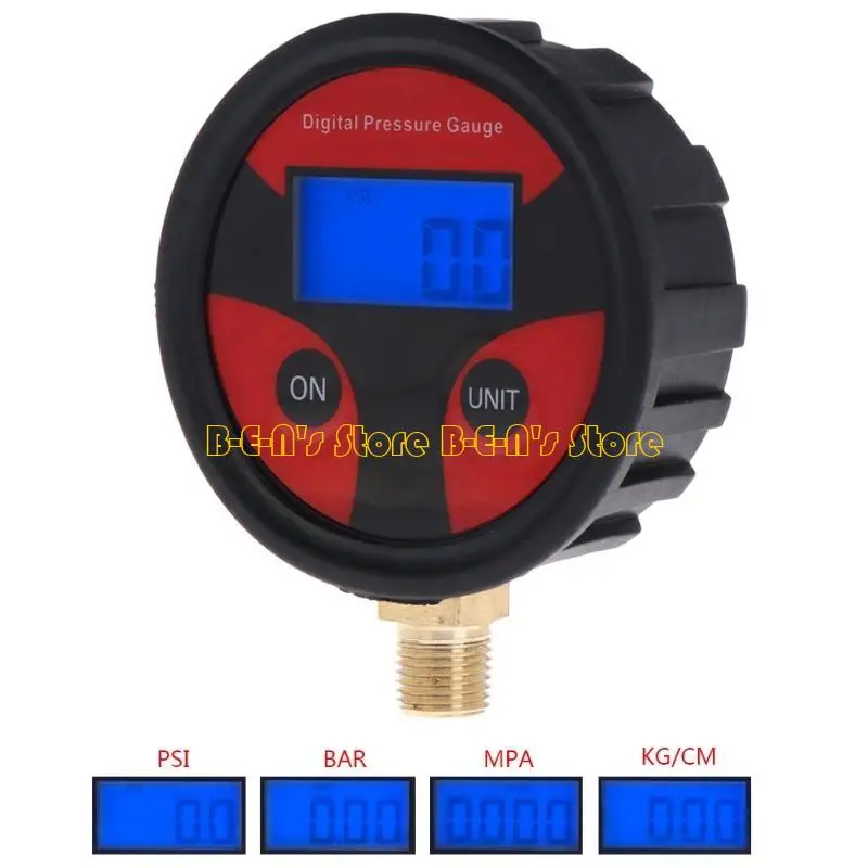 Y1AD Accurate Digital Tire Pressure Gauge 0-200PSI Heavy Duty Small Size LCD Display