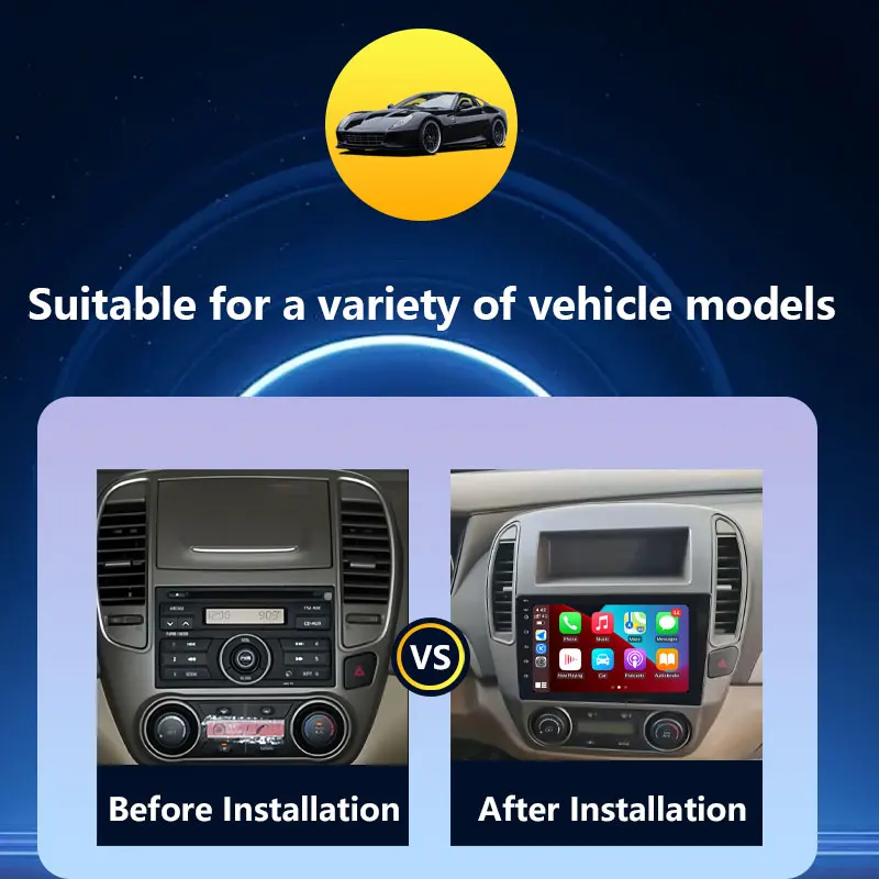 Wireless CarPlay for NISSAN Sylphy Bluebird 2006 - 2011 Car Radio Video Multimedia Audio Player GPS Navigation DSP Stereo BT 4G