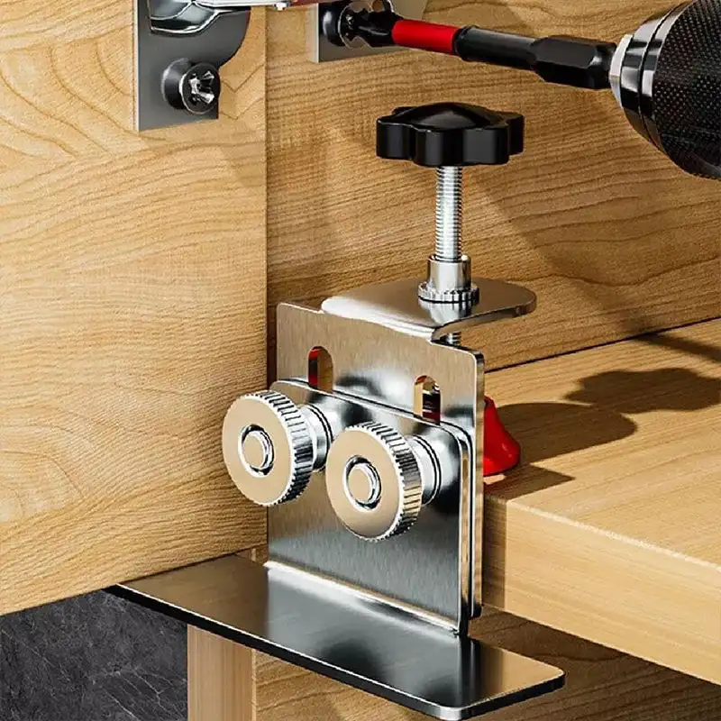 

Cabinet Door Mounting Jig Cabinets Frame Clamp Household Hidden Door Stainless Steel Mounting Support Woodworking Tools